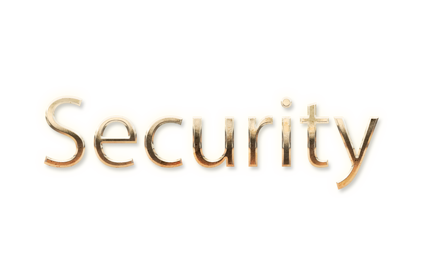 WORD SECURITY gold text typography PNG images free